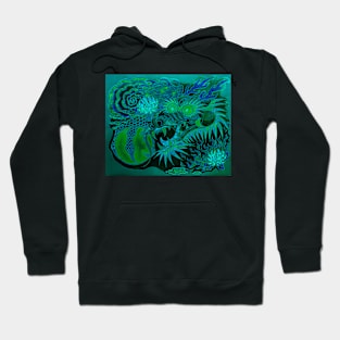 Neon Dragon With 4 Elements Variant 5 Hoodie